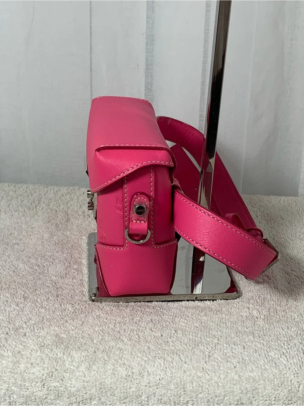 NWT MCM Patricia Pink Crossbody Belt Bag